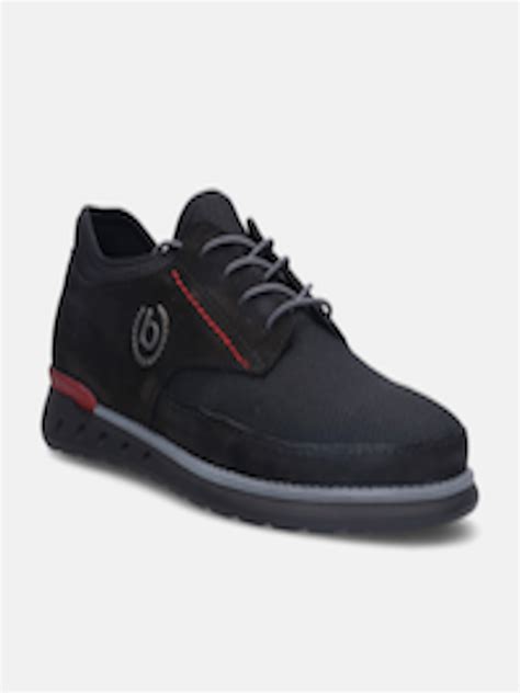 Buy Bugatti Renolar Black Knitted Sneakers - Casual Shoes for Men 23022020 | Myntra