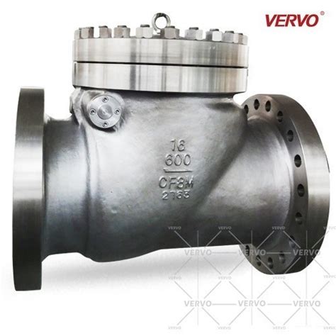 16 Inch Vertical Ss Swing Check Valves Dn400 Api6d Cl600 Rtj Flange Cf8m Full Bore Nrv