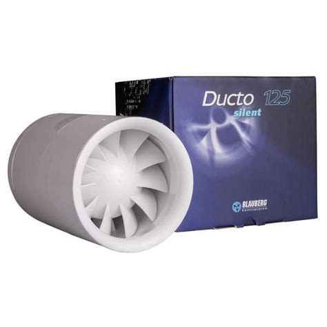 Blauberg Ducto 125 Sessiz Plastik Kanal Fanı 215 m3h Yuvarlak Plastik ...