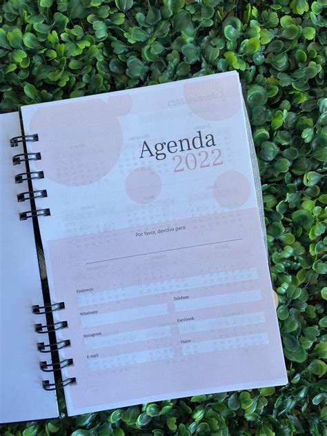 Agenda Personalizada 2023 Datada 1 Dia Por Página Elo7