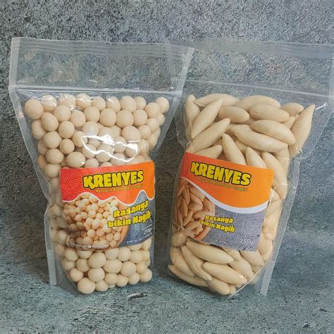 Jual Kerupuk Getas Atom Ikan Tenggiri Asli Moro Krenyes Krupuk Ikan