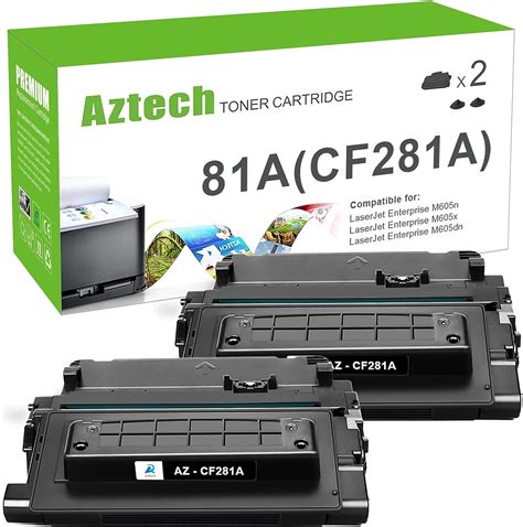 Amazon Aztech Cartucho de tóner de repuesto compatible para HP 81A