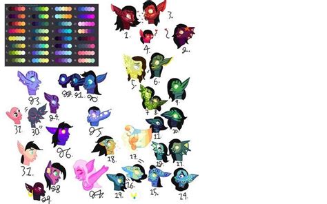 Color Pallet Characters By Queendawniris On Deviantart