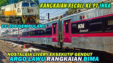 Rangkaian Recall Ka Argo Lawu Pinjam Kereta New Generation Milik Ka