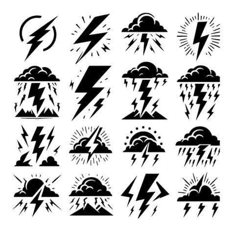 Illustration Thunderstorm Logo Vectors And Illustrations For Free Download