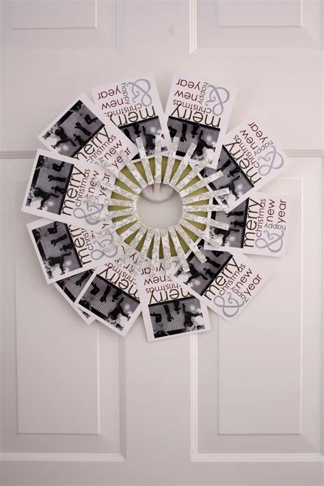 Christmas Card Wreath