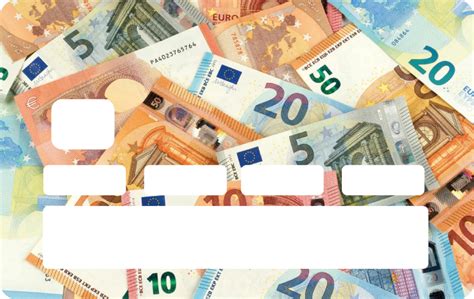 Autocollant Carte Bancaire Billets Euros Tenstickers