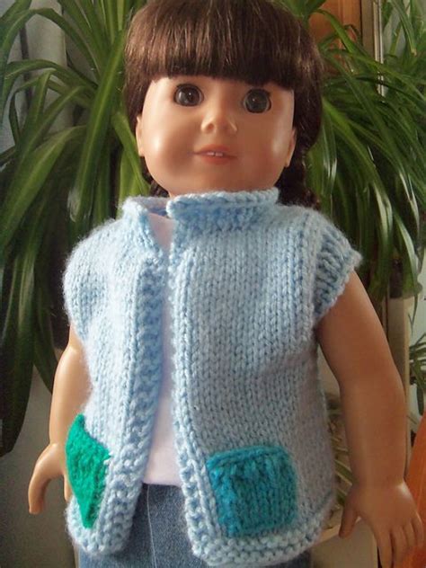 Summer Vest For American Girl Dolls Pattern By Janet Longaphie