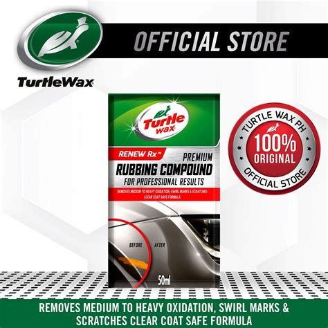 Turtle Wax Premium Rubbing Compound 50mL Sachet AP1201 Lazada PH