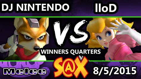 S X DJ Nintendo Fox Vs VGz LloD Peach SSBM Winners Quarters