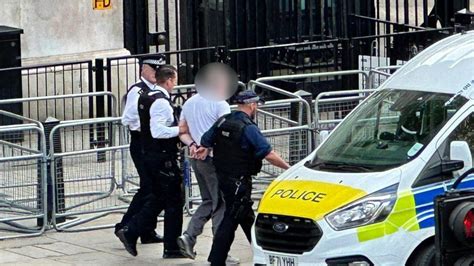 Man Arrested After Car Crashes Into Downing Street Gates Bbc News