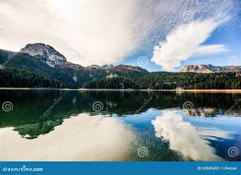 Panorama of Black Lake ( Crno Jezero), Durmitor, Montenegro Stock Image ...