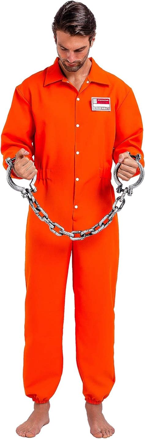 Spooktacular Creations Prisoner Jumpsuit Orange Prison Escaped Inmate