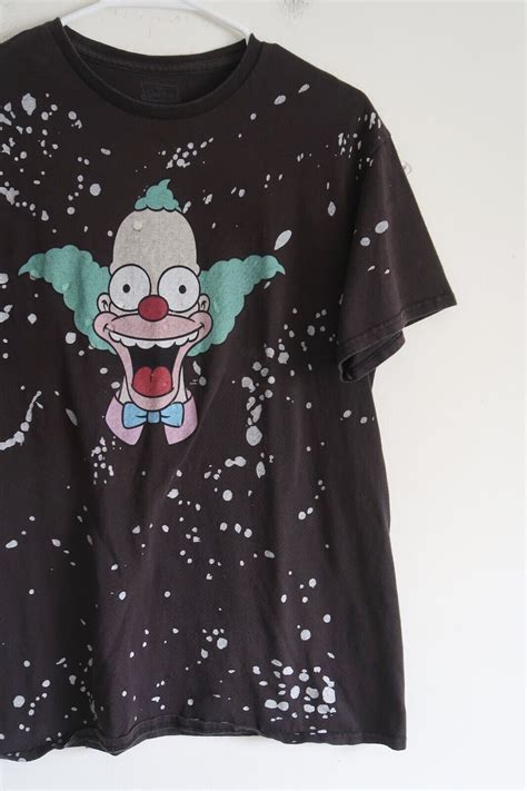 Krusty The Clown Simpsons Splatter Tee Size Medium Gem