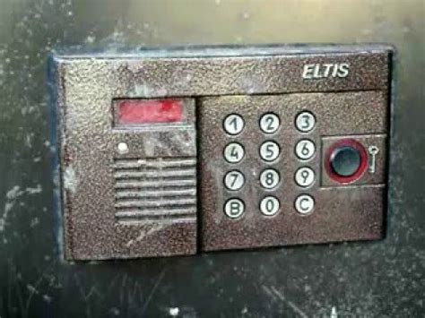 домофон Элтис (Eltis) в подъезде 2. - YouTube