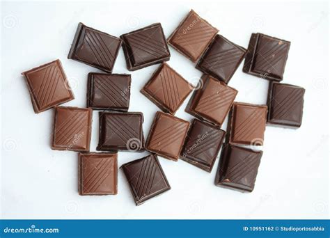 Chocolate Bar Pieces Stock Photo Image Of Chocolate 10951162