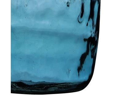 Vase dame Jeanne verre recyclé bleu 8L D21