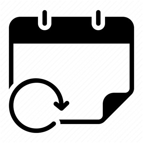 Refresh Reload Return Loading Calendar Event Schedule Icon