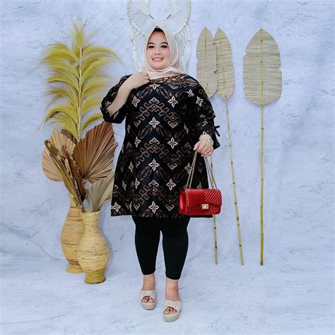 Jual Baju Batik Cuple Pasangan Terbaru Tunik Jumbo Ld Kemeja Lengan