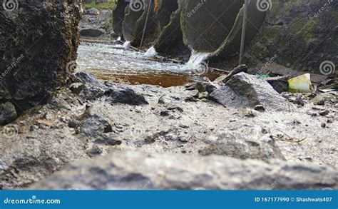 Dumping Polluted Water Into Water Body Stock Photo Image Of Pollution