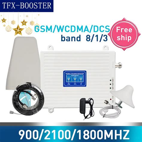 900 1800 2100MHZ 4g Booster GSM DCS WCDMA LTE 2G 3G 4G Tri Band Mobile