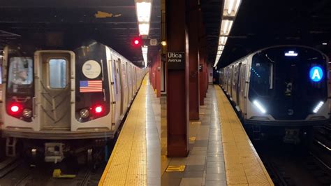 R211 And R143 Protection Train At Utica Avenue R211 A Train