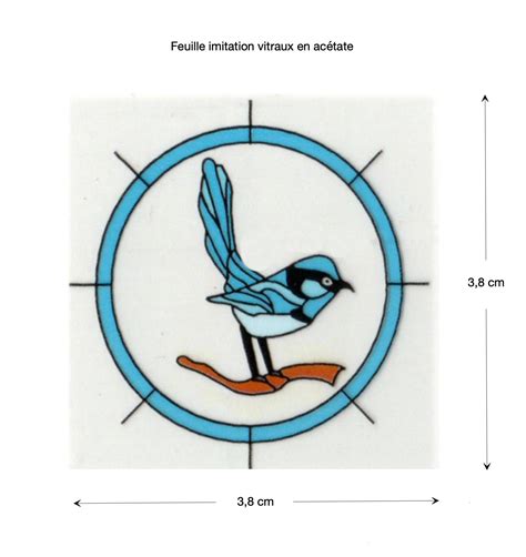 Feuille Ac Tate Pour Vitraux Miniature Miniaputiens