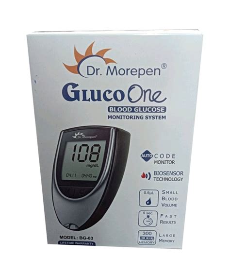 Mmol L Blood Glucose Monitor Strip Dr Morepen Glucometer For