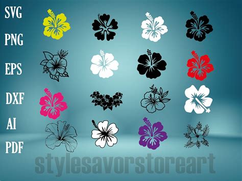 Flor Hawaiana Svg Flor De Hibisco Svg Flor De Hawai Svg Etsy M Xico