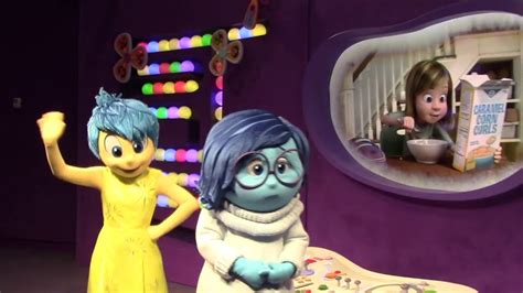 Joy And Sadness From Inside Out Meet And Greet At Epcot Character Spot