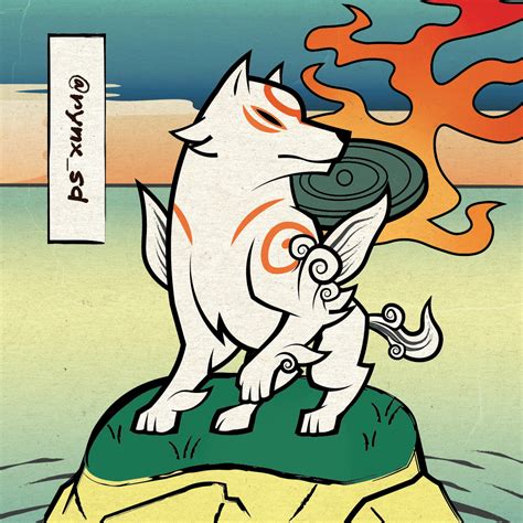 Simple Ōkami Fanart Rokami