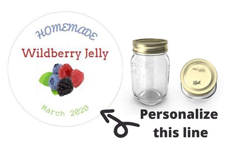 Wild Berry Jelly Labels Homemade Canning Jar Labels For Mason Etsy