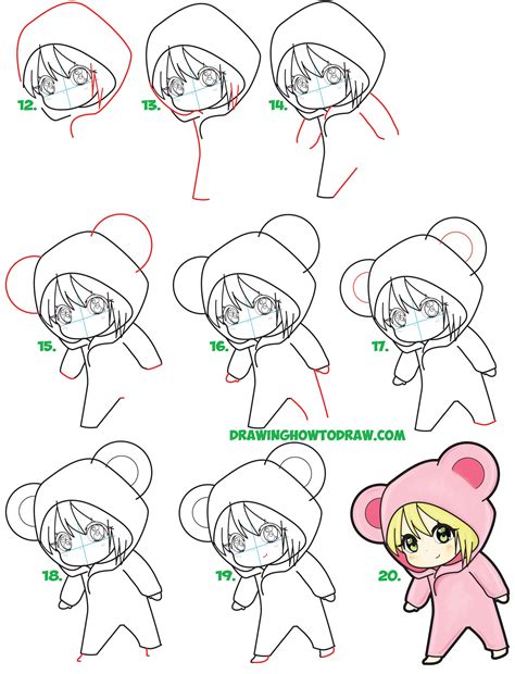 How To Draw Chibi Girls Step By Step