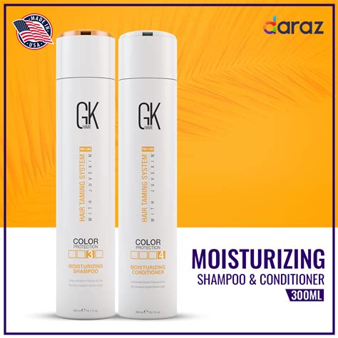 Global Keratin Gk Hair Moisturizing Shampoo And Conditioner Color Protection 300ml 10 1oz