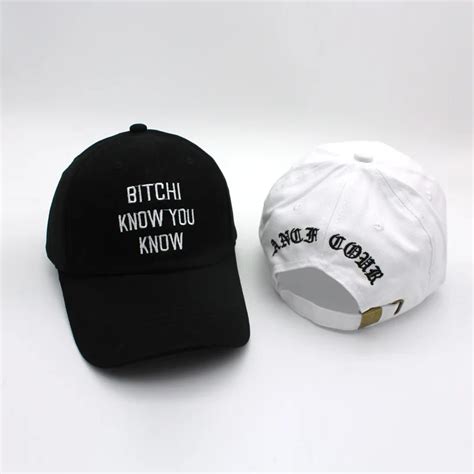 Funny Hat I Know You Know Letter Dad Hat Casual Baseball Cap Hip Hop