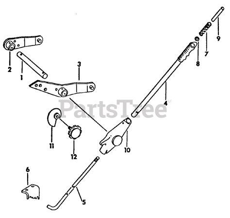 Cub Cadet 169 2050048u Cub Cadet Garden Tractor Manual Lift Handle And Connections Parts