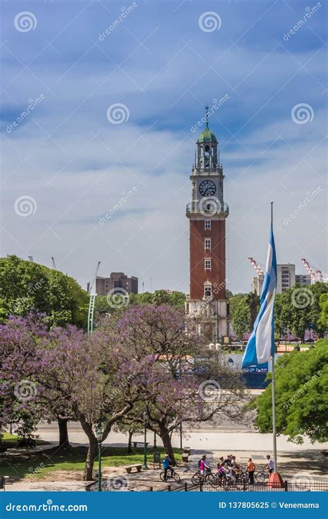 Monumental Tower in a Park in Buenos Aires Editorial Image - Image of ...