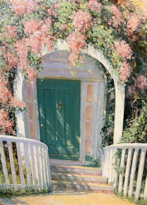 Volney Allan Richardson Oil Painting The Latticed Door Nantucket