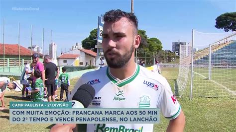 Paulistão Série B emoção Francana marca no final do 2º tempo e