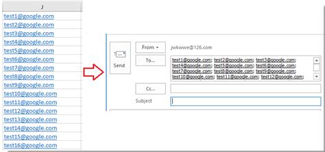 How To Quickly Convert Or Copy Email Addresses Column In Excel To