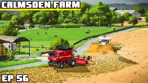 MEGA HARVEST START OF THE END Calmsden Farm Farming Simulator 22