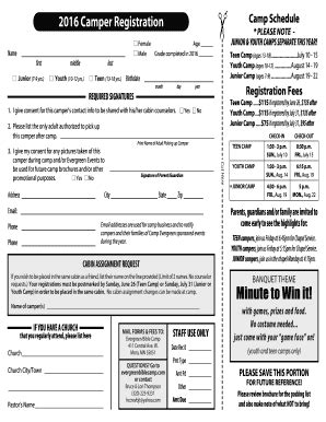 Fillable Online Schedule Of Registration Fees Camper And Travel Trailer