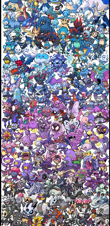 Pokemon Sprite Spectrum All 649 Pokemon Pokemon Sprites