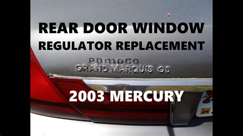 Grand Marquis Rear Window Regulator Replacement Windowregulator