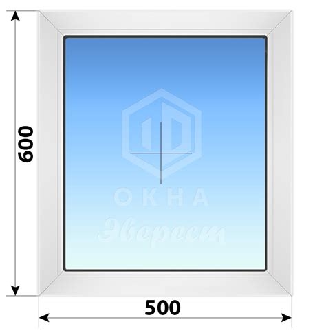 Глухое пластиковое окно 500x600 - купить недорого в Москве, фото ...
