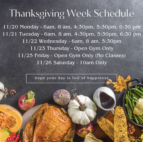 Thanksgiving Week Class Schedule Dfx Crossfit Raleigh Nc