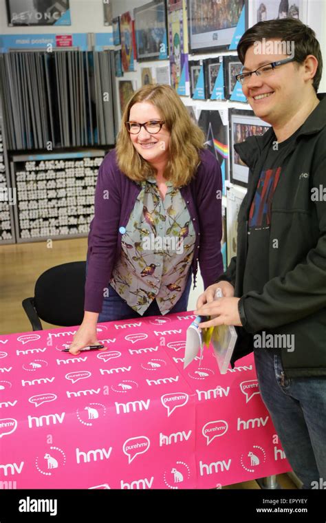 Comedian Sarah Millican Promotes Her Dvd Home Bird At Hmv In