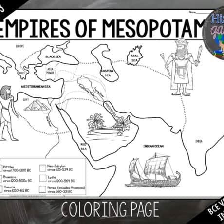 Empires Of Mesopotamia Map Activity By History Gal