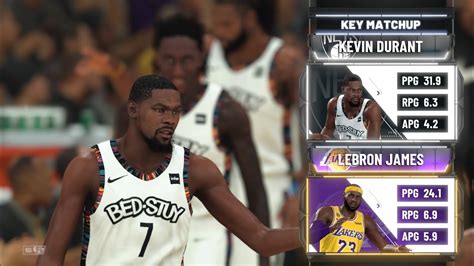 Nets 39 24 Vs Lakers 56 7 MyLeague NBA 2K20 YouTube