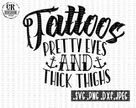 Tattoos Prettives And Thick Thighs Svg Dxf Eps Png Example